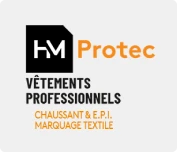 Logo HM Protec, marque sœur spécialiste des vêtements professionnels et EPI